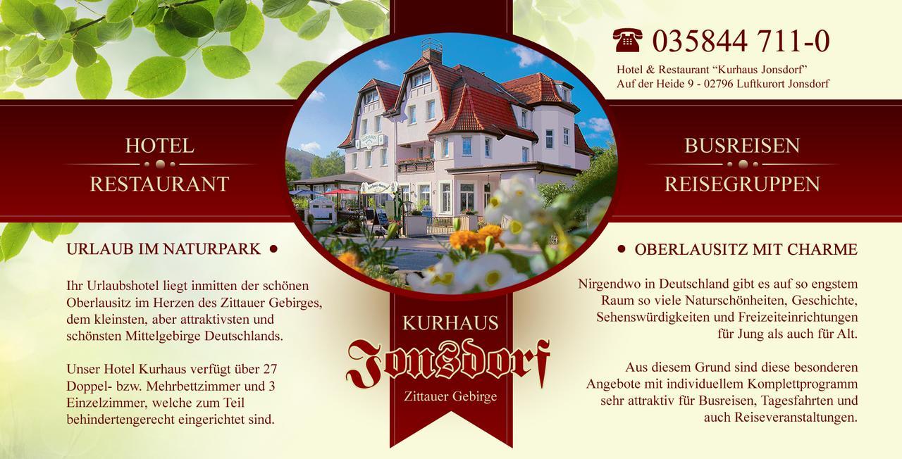 Kurhaus Jonsdorf Hotel Exterior foto